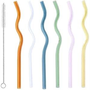 หลอดดูดน้ำทองแดงเกรดพรีเมียม ลายเกลียว  หลอดโลหะนำกลับมาใช้ใหม่ได้ ชุดอุปกรณ์บาร์หรูหราสำหรับเครื่องดื่มเย็น - Product Image 3