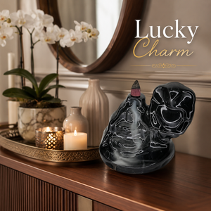 Luxury <b>Elephant</b> Ceramic Backflow Incense Burner Waterfall Smoke Cascade Holder | Zen Meditation Home <b>Decor</b> OEM Manufacture India - Product Image 4