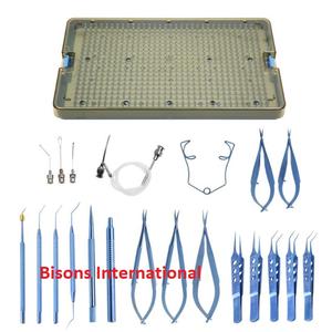 Juego de Instrumentos Quirúrgicos Oftálmicos para Cataratas BISONS, Alta Calidad, Certificación CE, Manuales, de Acero Inoxidable - Product Image 5