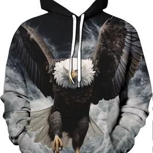 Sudadera con Capucha de Manga Larga para Hombre, 300 GSM, 100% Algodón, Informal, con Forro Polar Cepillado, Estampado, Bordado y Bolsillo Canguro - Product Image 6