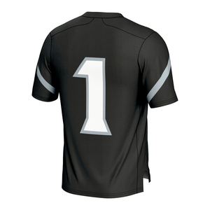 Maillot de football américain personnalisé sublimé, col en V, manches courtes, en mesh, pour équipe, vente en gros, uniforme d'entraînement - Product Image 2