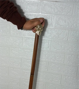 Canne de marche royale en bois, style nautique vintage, pliable en 3 sections, avec poignée en laiton, pour fournisseurs en gros - Product Image 3