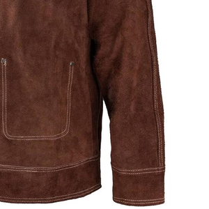 Chaquetas de Soldadura de Alta Calidad para Hombre, Ropa de Seguridad, Chaquetas de Trabajo Resistentes de Cuero para Soldadura en Venta - Product Image 3