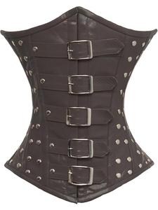 Corsets vintage pour femmes, sexy, gainants, respirants, en cuir moderne, pour grandes tailles - Product Image 4