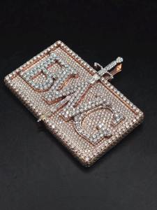 RB Gems, Collar con Colgante de Lujo con Diamante Cultivado en Laboratorio, Certificado IGI, Chapado en Plata 925, Corte Brillante, Moissanita VVS - Product Image 4