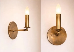 Modern Brass Art Deco <b>Wall</b> <b>Sconce</b> Round Design Handmade Indoor <b>Lighting</b> for Home Office Home Decor Durable Finish - Product Image 4