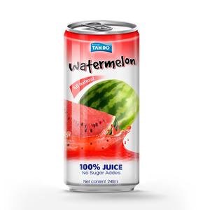 Bebida Tropi Juice 330ml Lata Corta de Aluminio 100% Puré de Fruta Saborizado Bajo en Grasa Esterilizado Recién Exprimido 5 Brix Guayaba Sandía - Product Image 3