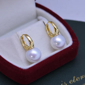 Pendientes Diana de Agua Dulce, Versátiles, de Plata S925, con Forma de Reina, Redondos, Colgantes, Color Morado, Accesorios de Moda - Product Image 1