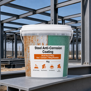 Anti Rust <b>Waterproof</b> Protective Coating For Steel Framing Water Based Low VOC Eco Friendly Structure 1K Building Metal Frame - Product Image 1