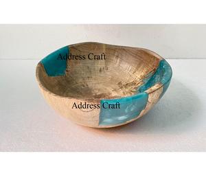 Bol à salade en bois créatif écologique ensemble de vaisselle décorative avec fruits et assiette pour les occasions de fête articles ménagers - Product Image 3