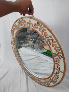 กรอบกระจกติดผนังตกแต่งด้วยศิลปะทำด้วยมือทำมือ - Product Image 4