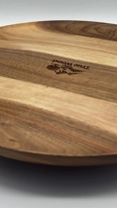Wood Double Tier Rotating <b>Tray</b> Smooth-Spin Lazy Susan for Tabletop <b>Spice</b> Serving - Product Image 4