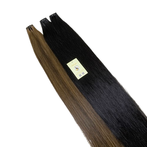Mèches de cheveux naturelles droites, noires, extensions de trame à cuticules alignées, cheveux humains bruts vietnamiens, Vietnam - Product Image 1