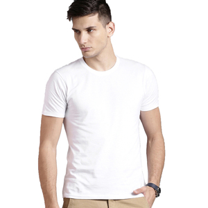 T-shirt intérieur homme col rond de qualité supérieure, tendance, en coton/fibre de bambou écologique, respirant, 160g, anti-plis, facile à porter - Product Image 1