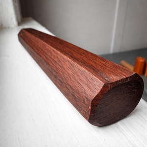 Manche de couteau japonais en bois dur naturel, octogonal, vierge, pré-percé, pour remplacement DIY de couteaux de chef - Vente en gros - Product Image 4