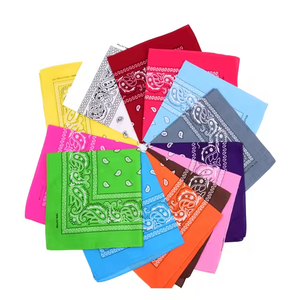 Foulard carré en coton imprimé numérique motif cachemire 22 pouces – Qualité supérieure, couleurs et tailles personnalisables, unisexe, respirant - Product Image 2