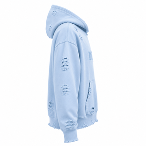 Sweat-shirt à capuche surdimensionné pour homme, effet vieilli, avec logo personnalisé, collection 2026 – Qualité supérieure, style streetwear, en molleton de coton décontracté - Product Image 3