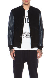 Vestes en laine pour hommes, superbes vestes universitaires en cuir véritable avec manches en cuir, vestes en laine pour hommes - Product Image 3