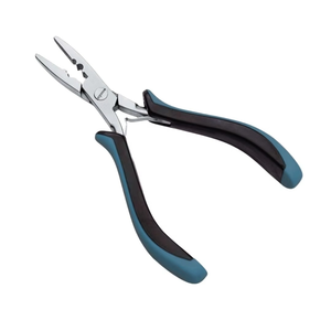 Latest Hair Extensions Pliers Stainless Steel For Hair Extension Tool Blue <b>Black</b> Handles Hair Styling Salon Use - Product Image 4