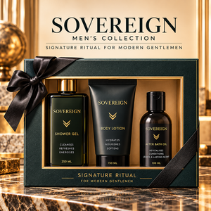 Set de Cuidado de la Piel 3 en 1 para Hombre OEM/ODM: Gel de Ducha, Loción Corporal y Aceite de Baño. Diseño y Fragancia Personalizables. Limpia y Nutre. - Product Image 5