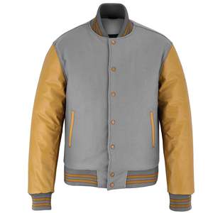 Letterman Winter <b>jacket</b> Wool Body Genuine Leather Sleeves Winter Wear <b>Smart</b> Stylish Varsity <b>Jacket</b> for men - Product Image 1