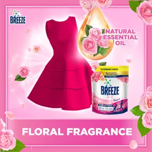 Détergent à lessive liquide 2-en-1 Breeze Grande recharge 3.2kg pour un parfum confortable avec nettoyage et adoucissement puissants - Product Image 4