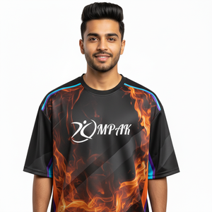 Camiseta Premium de Estilo Urbano, Sublimada, Holgada, Informal y Moderna para Hombre - Product Image 1