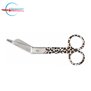 Ciseaux chirurgicaux Medipower avec poignée à motif léopard, certifiés CE Classe I, instrument manuel pour salle chirurgicale et premiers secours, garantie 1 an - Product Image 3