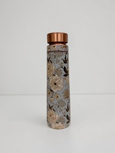 Bouteille en cuivre Eternal Bloom de la marque Indian exports international Cuivre pur certifié - Product Image 1