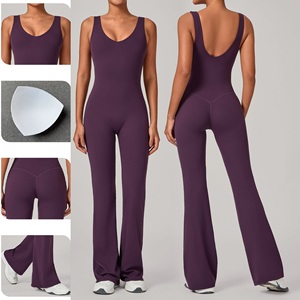 Hot Selling New Women Sports Activewear Woman Yoga Gym <b>Jumpsuit</b> Whole Sets Womens Yoga Fitness Wear - Product Image 2