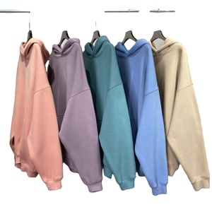 Vente en gros 2025 pull d'hiver pull à capuche avec cordon de serrage sweat à capuche brodé sans cordes teint uni par le fabricant - Product Image 2