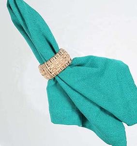 <b>Rattan</b> Napkin Rings for Home Hotels & Restaurants Resorts <b>Dining</b> <b>Table</b> Accents Party Wedding Reasonable Rate - Product Image 4