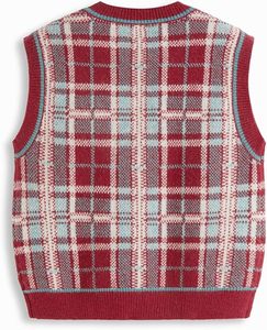 Chaleco de Punto sin Mangas con Cuello en V para Hombre, Transpirable, con Botones, Estilo Vintage Preppy, Prenda para Combinar en Capas - Product Image 6