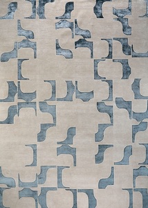 พรมทอมือไหมวิสโคสสุดหรูทันสมัยสำหรับห้องนั่งเล่น ออกแบบเองได้ พรมปูพื้นไหมไผ่ทอมือ – คุณภาพพรีเมียม - Product Image 4