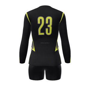Ensemble d'uniformes de volley-ball personnalisé 2025 Nouveau design Tissu en maille respirant Vêtements d'équipe à séchage rapide Sublimation complète OEM ODM Usine - Product Image 2