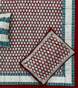 Wholesale 100% Cotton Bed Sheet Luxury Jaipur Hand Block Printed <b>Bedding</b> Set Custom Printed Sheets Manufacturer Vendor Set - Product Image 4