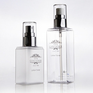 Flacon cosmétique carré en PETG de 200 ml avec pompe pulvérisatrice pour lotion, tonique, sérum, shampoing, soin du visage - Product Image 1