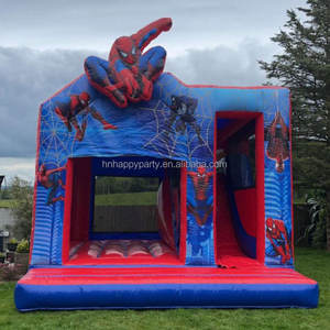 Prix usine gonflable Bouncer House gonflable Bouncer Hero Theme Combo pour la vente commerciale Spiderman Jumping Castle - Product Image 4