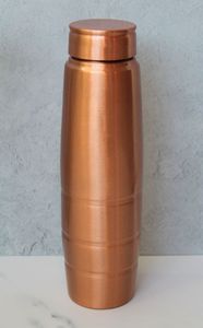 Bouteille d'eau en cuivre avec couvercle, design minimaliste portable pour les voyages et l'usage quotidien - Product Image 3