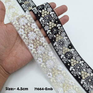Lentejuelas y bordados con hilo, en colores pastel, con diseños florales, encajes bordados, delicados apliques para prendas de vestir y venta al por mayor. - Product Image 1