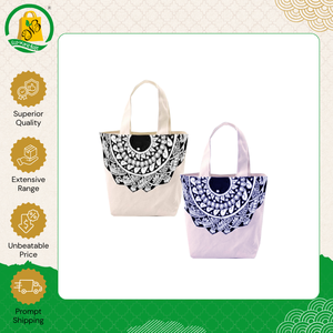 New Stock Arrival High Quality Customized Organic Cotton <b>Canvas</b> Reusable Tote Shopping <b>Bags</b> with Logo Print and Self Handle - Product Image 3