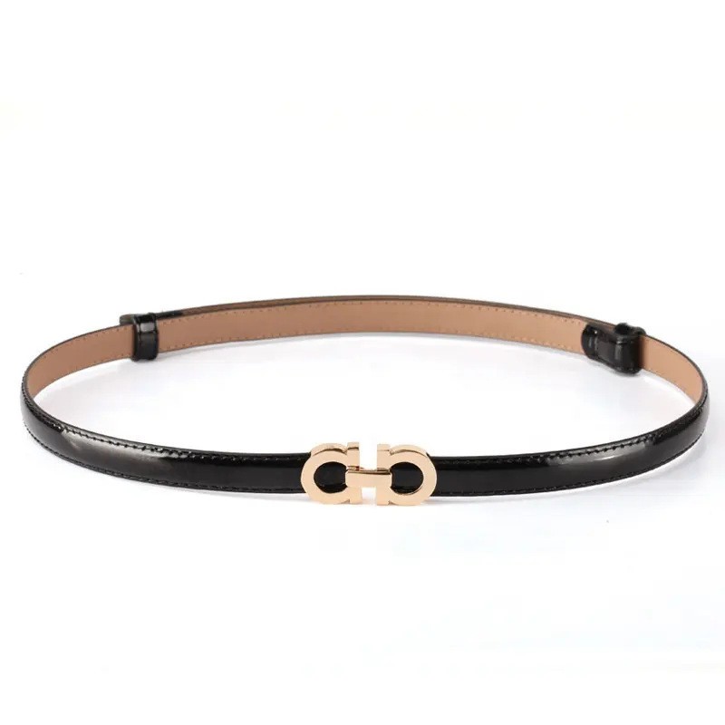 Ladies Genuine Leather Belt Fashion Exquisite Automatic Buckle Matching Clothes High Quality Belt