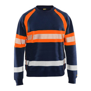 เสื้อสเวตเชิ้ตแขนยาวสีส้มสะท้อนแสงสำหรับงานก่อสร้าง คุณภาพดีที่สุด ราคาโรงงาน ปลอดภัย มองเห็นได้ชัดเจน - Product Image 1