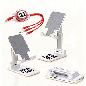 Wholesale Multi-Functional Gift Logo Desktop Mobile Phone <b>Stand</b> Holder Foldable Easy to Home Bedside Use - Product Image 1