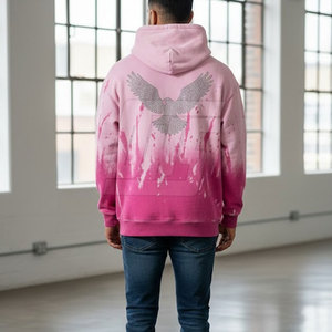 Sweat-shirts élégants pour hommes avec strass, look streetwear tendance, coupe confortable, idéal pour les fêtes et la mode de tous les jours - Product Image 4
