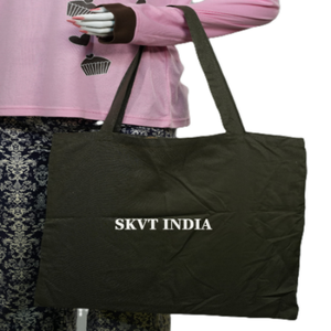 Customized Logo SKVT INDIA Sap16156 Organic 100% Calico Cotton Eco-Friendly Tote Bag Hand Length Handle Natural Beige Canvas Bag - Product Image 6