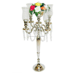 Modern Vintage Design Candelabra 4 Arms with Flower Bowl Home Decoration Hot Selling Metal New Design Royal Handmade Candelabra - Product Image 3