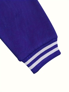 Blousons universitaires pour hommes en gros, blousons universitaires vierges, blousons universitaires unis avec logo personnalisé pour hommes, respirants, personnalisables, mode OEM - Product Image 4