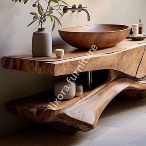 Miroir rond en bois massif sculpté à la main, décor mural artistique de luxe pour salon - Product Image 4