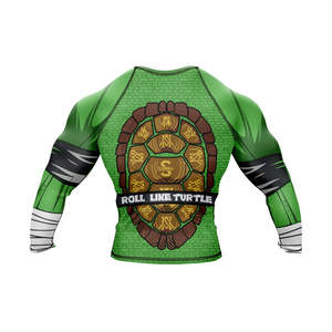 T-shirt de compression pour homme adulte de haute qualité, rashguard MMA, UPF50+, manches longues, spandex/polyester 260g, impression sérigraphique personnalisée - Product Image 2